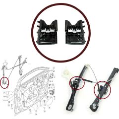 Audi A3 Black 8VA 8VF Klips Cam L-R B Ön(12-15) (8V4837461-462) R.Rover Sport Ön Arka (14-19) (OEM:DK6223201AF)