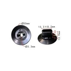 Renault Dacia Davlumbaz Klipsi 7703081056 10 Adet 1984-2026
