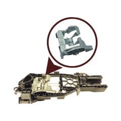 Passat 3C B6 B7 İçin Ön Sağ Dış Kapı Kilit Demiri (2010 - 2015) (OEM: 3C0837886J, 3C0837886H, 3C0837886F, 3C0837886D)