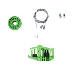 BMW 1 E87 HB 2004-2012 İçin Arka Sol Cam Tel Halat Kriko Tamir Seti (OEM CODE: 51357138467-51337138465 )