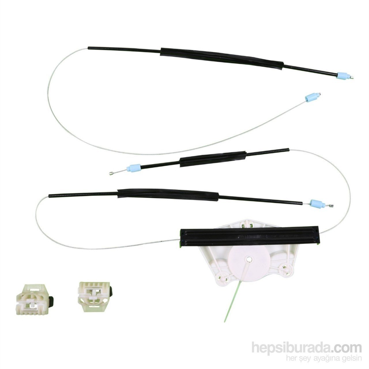 Seat Leon Mk1 1998-2004 İçin Ön Sol Kapı Cam Tel Halat Kriko Tamir Takımı (OEM:1M0837461A, 1M0837755, 1M1837729E)