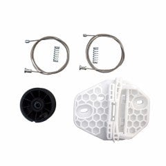 Dacia Logan MK1 2004-2012 İçin Sağ Ön Cam Tel Halat İndirme Kaldırma Mekanizması Tamir Takımı (OEM:8200901102, 6001547150, 400727D, 6001550254)
