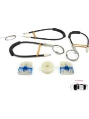 Volkswagen Polo Typ 6C 2014-On Ön Sağ Cam Mekanizması Tel Halat Tamir Takımı (OEM:6R4837462, 6R4837462L)