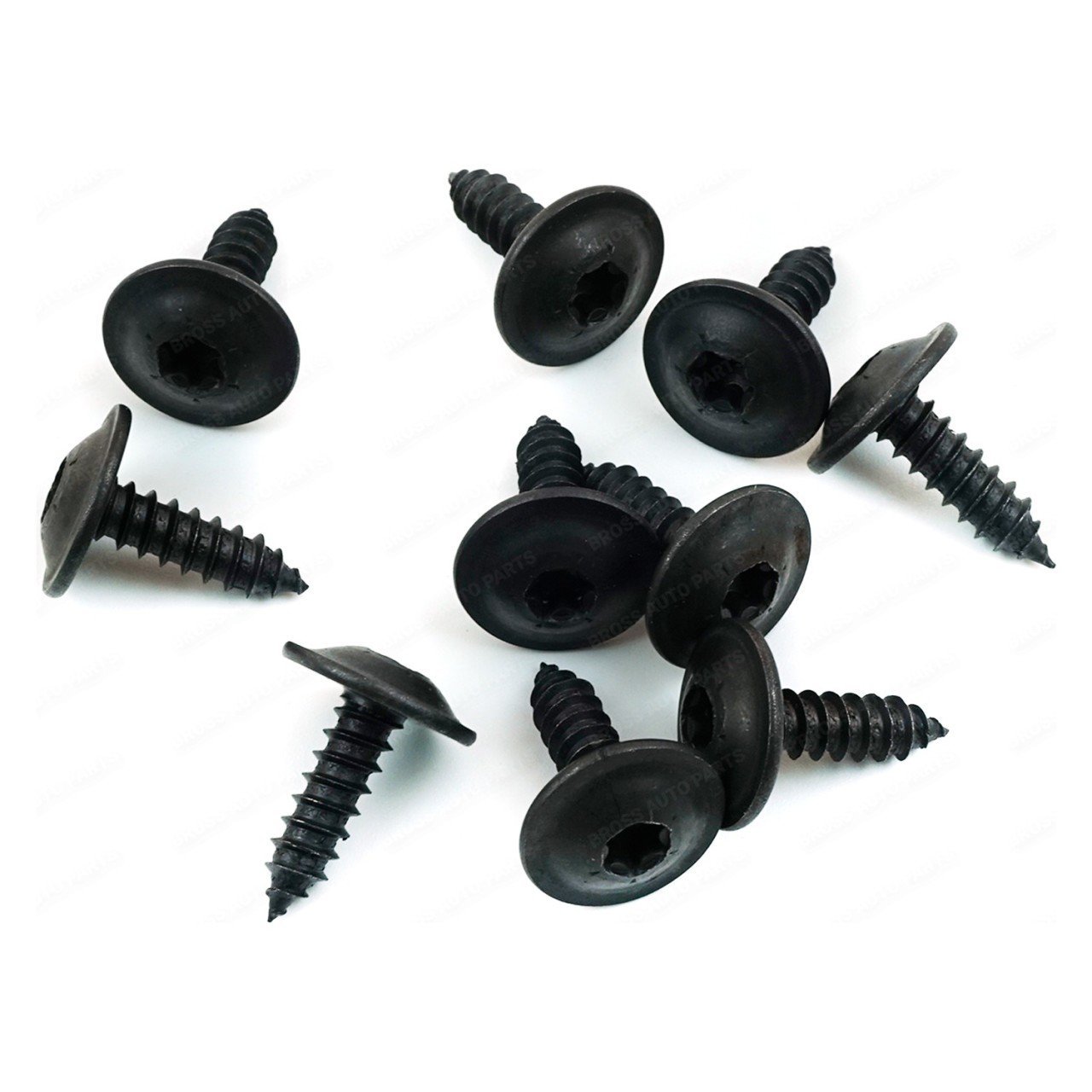 AUDI İçin 10 Adet Yuvarlak Yıldız Çapraz Başlı Metal Vida Klips