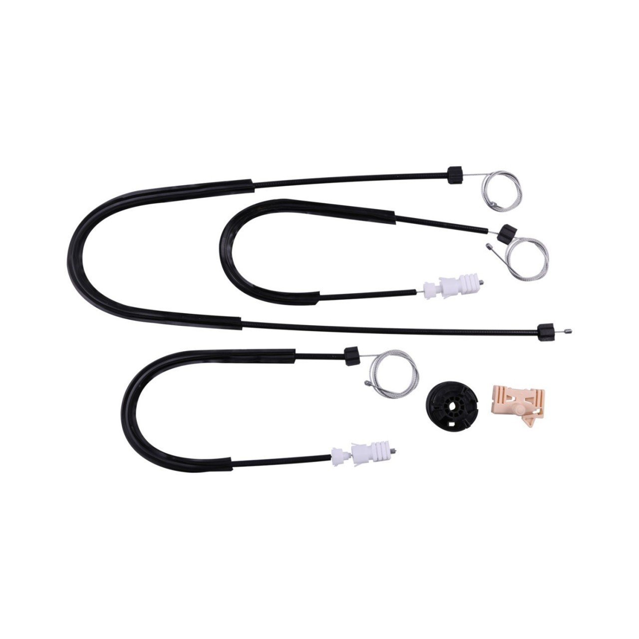 Citroen C3 Pluriel Convertible 2003-2009 İçin Ön Sağ Cam Kriko Tel Halat Tamir Seti (OEM:OEM CODE: 9222N9-9222X5-9643369380)