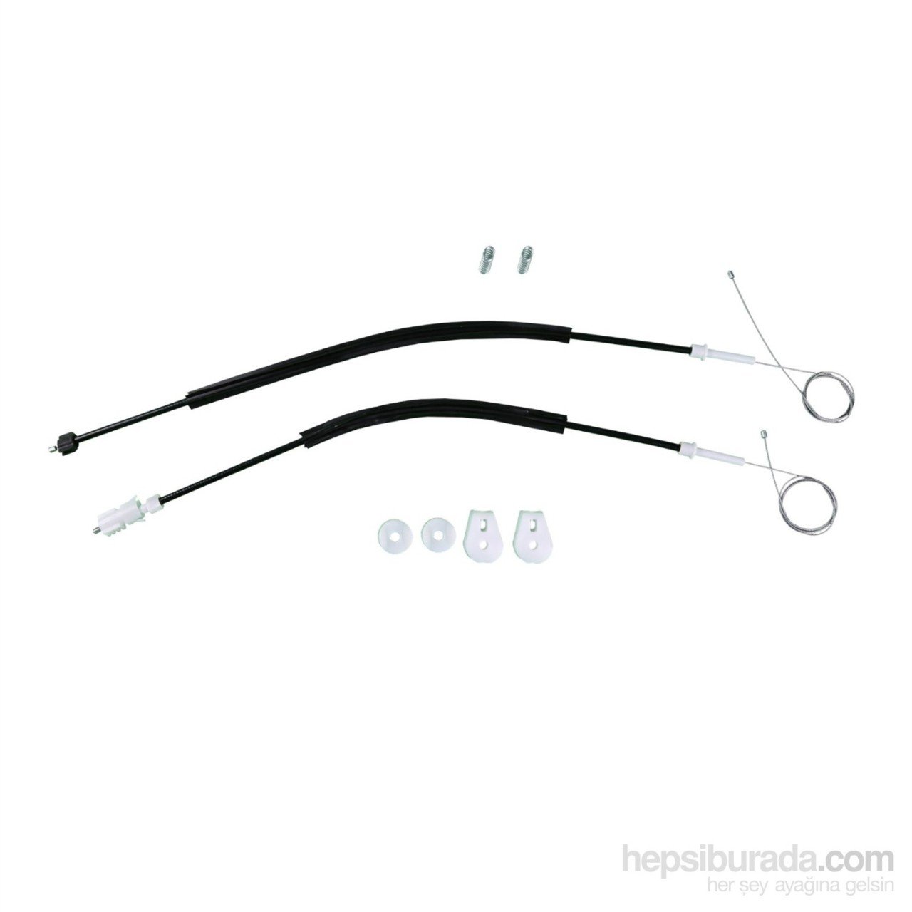 Citroen C3 İçin Sol Arka Kapı Cam Kriko Tel Halat Tamir Takımı (2003-2010) (OEM: 9643071080)