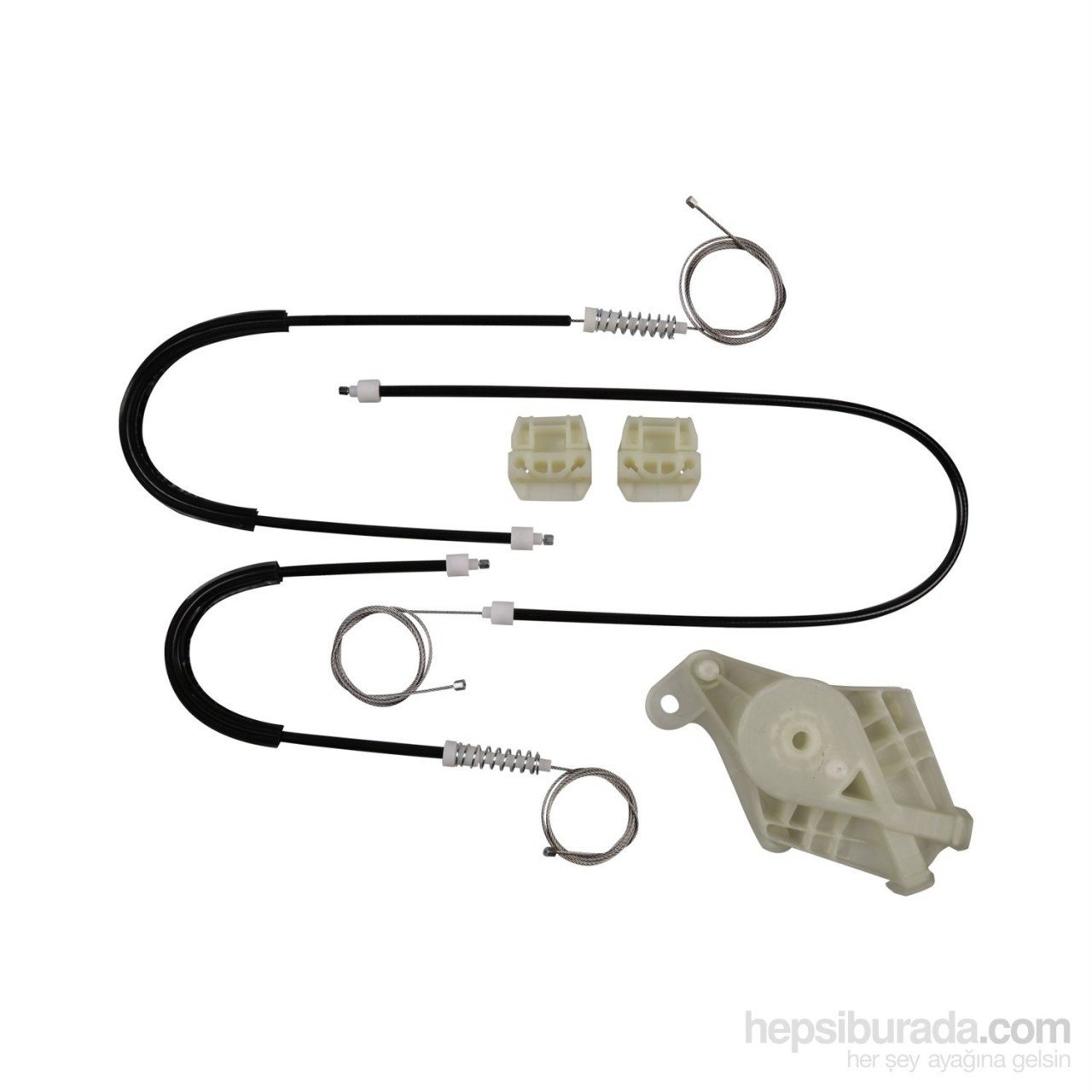 Vw Transporter T5 İçin Ön Sol Kapı Cam Kriko Tel Halat Tamir Seti  (OEM:7H0837753B)