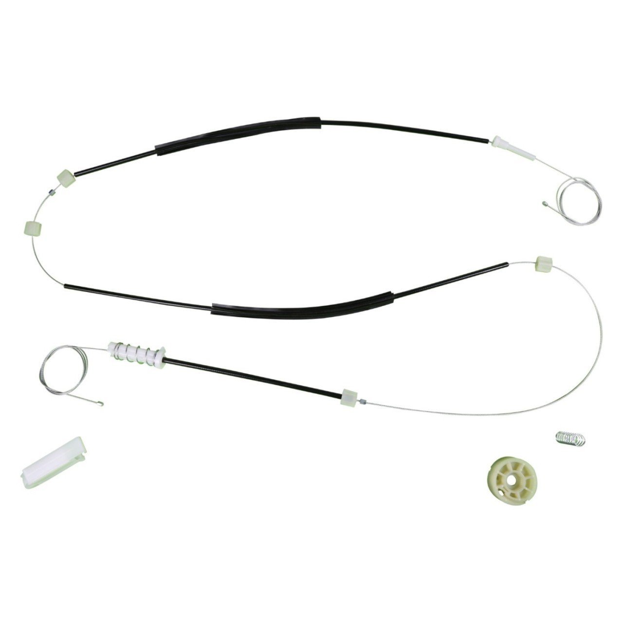 Audi TT Tipi 8J MK2 2006-2014 İçin Ön Sol Cam Kriko Tel Halat Tamir Seti (OEM: 8J0837461)