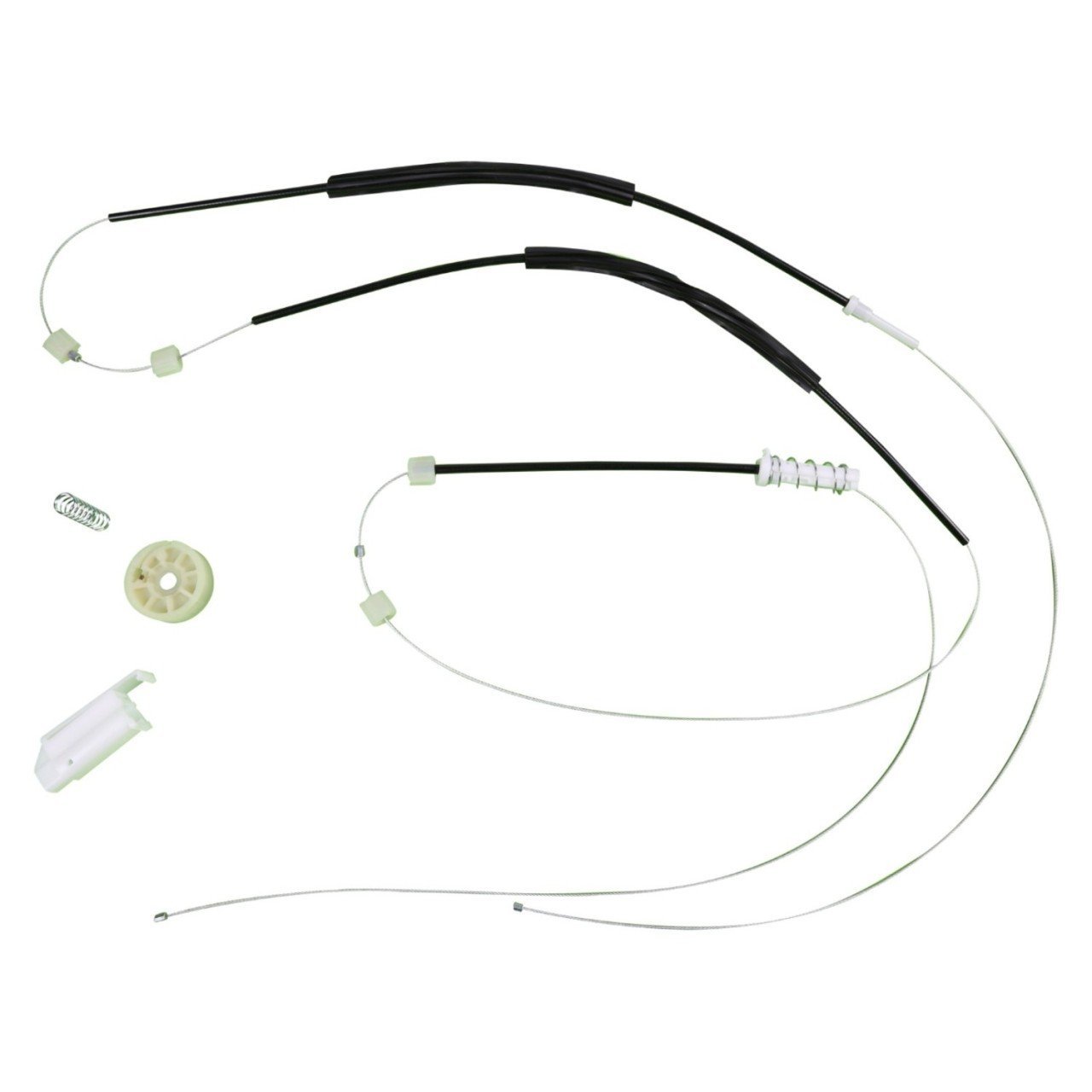 Audi TT Tipi 8J MK2, 2006-2014 İçin Ön Sağ Cam Kriko Tel Halat Tamir Seti (OEM CODE: 8J0837462)