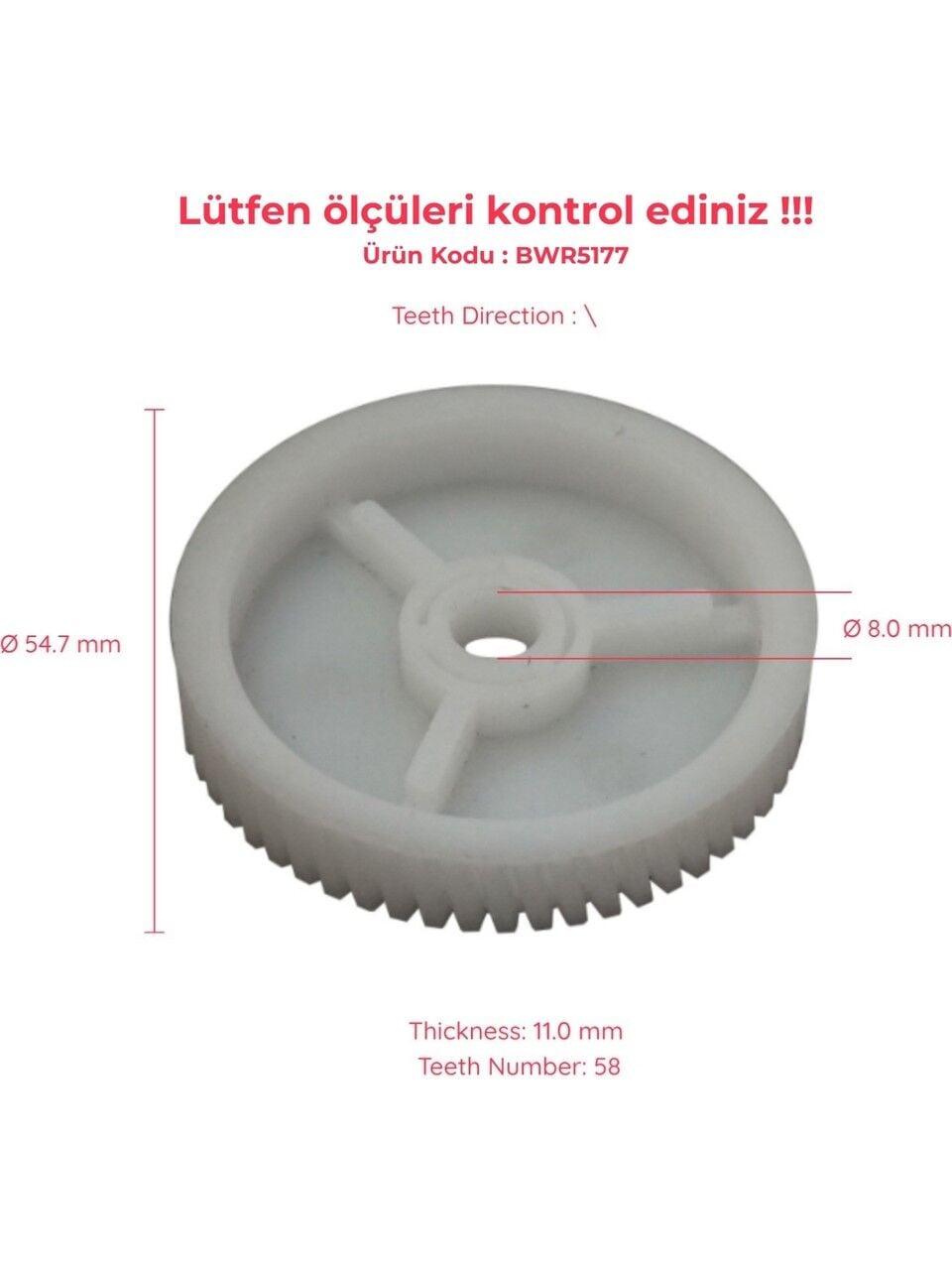 MAN TGX Cam Motor Dişlisi (00-20) OEM: 81626456035