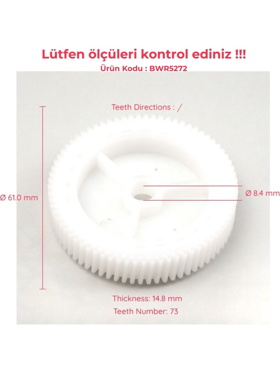 VW Passat 2005 Üzeri Sol ve Sağ Cam Kriko Motor Dişlisi (2005 - 2015) (OEM:3C1 837 755 / 3C1 837 756 3C4 839 755 / 3C4 839 756 )