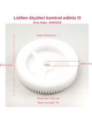 VW Passat 2005 Üzeri Sol ve Sağ Cam Kriko Motor Dişlisi (2005 - 2015) (OEM:3C1 837 755 / 3C1 837 756 3C4 839 755 / 3C4 839 756 )