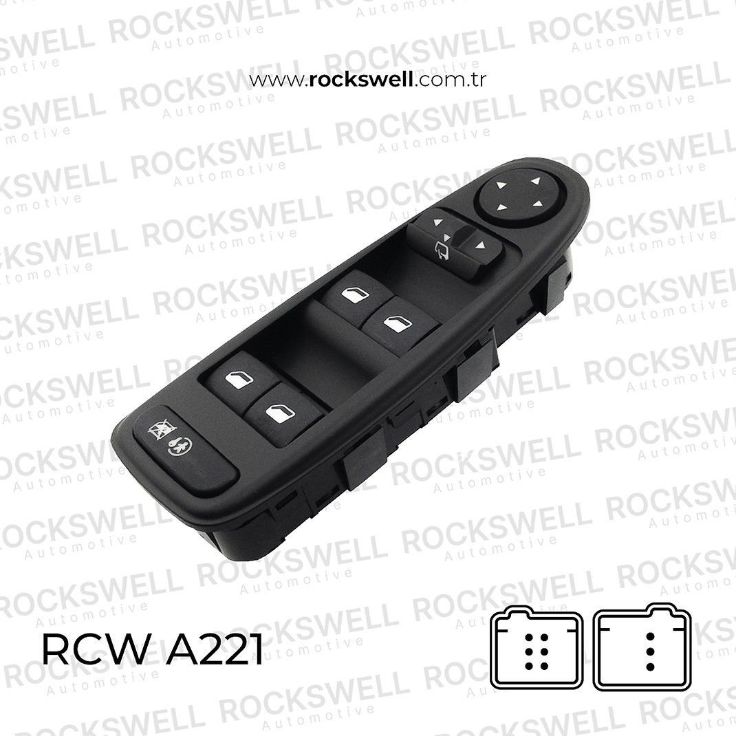 CITROEN C4 PICASSO CAM ANAHTARI SOL DORTLU AYNA KATLAMALI COCUK KILITLI(OEM 96639383ZD - 6554YH)