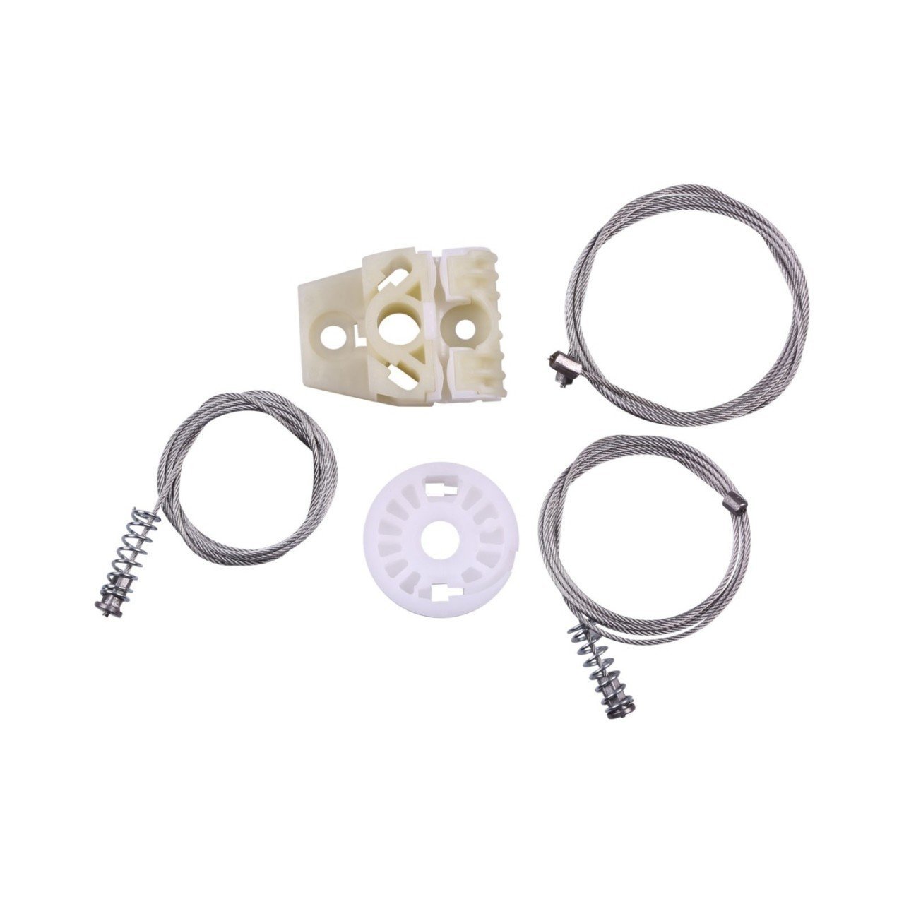 VW Tiguan (5N) 2007-2018 İçin Ön Sol Cam Kriko Tel Halat Tamir Seti (OEM: 5N0837461)