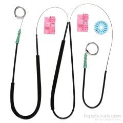 Audi A6 C6 Typ İçin Sağ Ön Kapı CamTel Halat Kriko Tamir Takımı (2004 - 2011) (OEM:4F0 837 462  4F0 837 462 A  4F0 837 462 B  4F0 837 462 C )