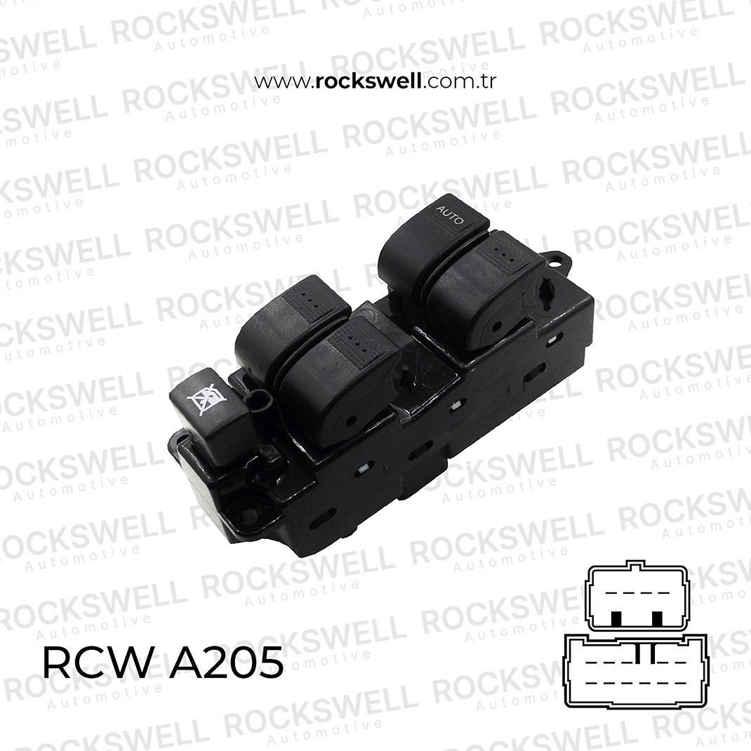 MAZDA B2500 / RANGER 02 06 CAM ACMA KAPAMA ANAHTARI SOL CIFTLI (12 PIN) (OEM:2M34-14505-DA41 4429944 3M35 14505 EA)