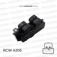 MAZDA B2500 / RANGER 02 06 CAM ACMA KAPAMA ANAHTARI SOL CIFTLI (12 PIN) (OEM:2M34-14505-DA41 4429944 3M35 14505 EA)