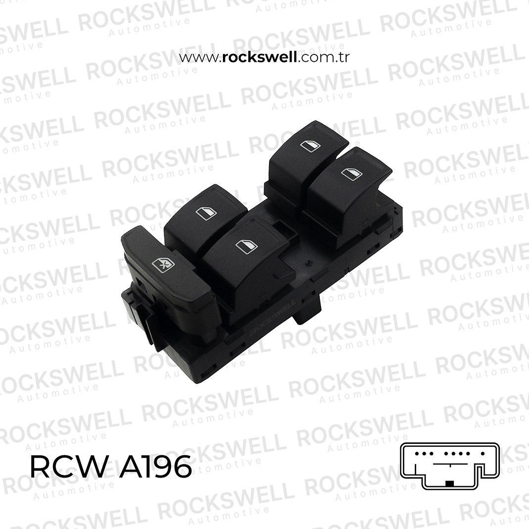 OCTAVIA 13>17 CAM ACMA KAPAMA ANAHTARI SOL DORTLU (OEM:5E0959857 5E0959857A)