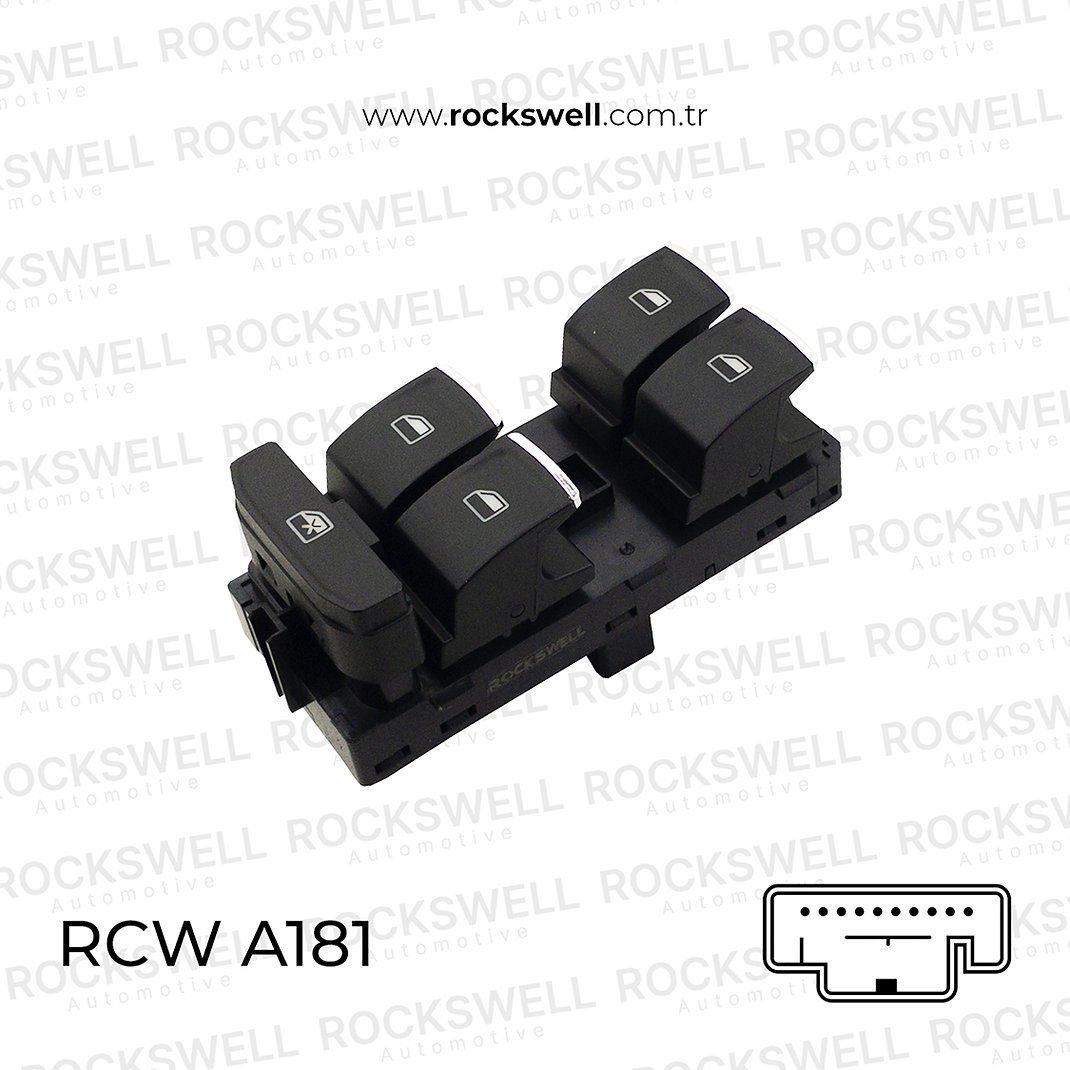 ARONA ATECA IBIZA POLO A1 18>> LEON 13>20 CAM ACMA KAPAMA ANAHTARI 4LU KROM KIRMIZI ISIK  (OEM:5G0 959 857G)