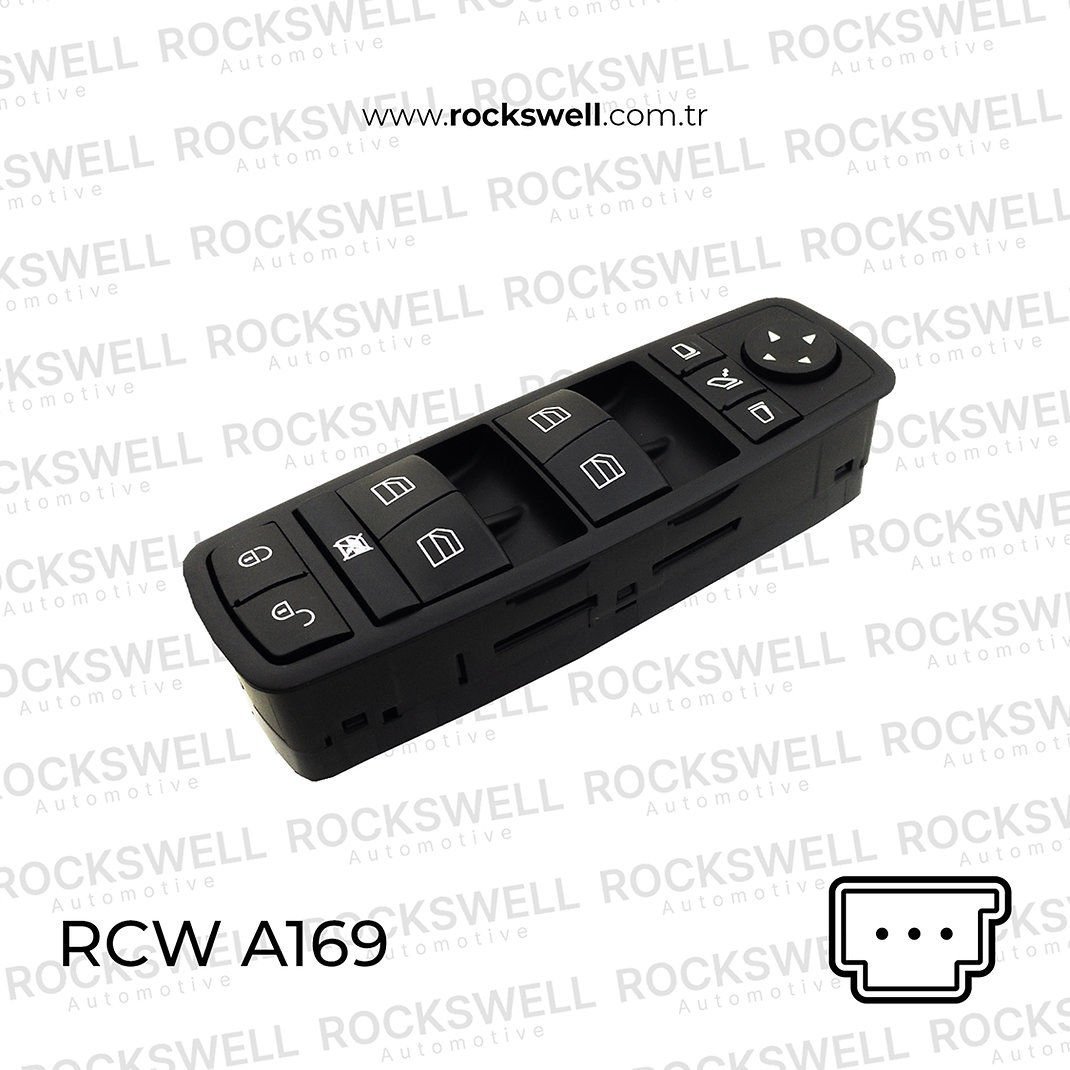 MERCEDES BENZ CAM ACMA ANAHTAR ON SOL (KOMPLE,SIYAH, AYNA KATLAMALI) A-CLASS W169 04>12 B-CLASS W245 05>11 (OEM:A1698206710)