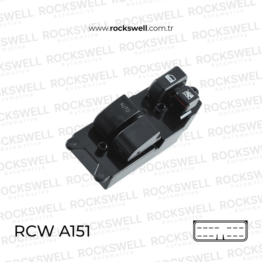 TOYOTA CAR LOCK 未使用 Toyota Corolla 99-01 Sol Çiftli Cam Açma Anahtarı Düğmesi | Camkriko