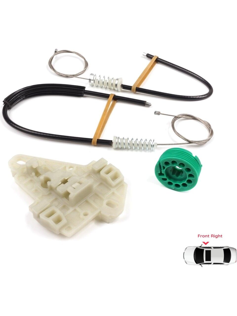 Honda City & Jazz için Ön Sağ Kapı Cam Kriko Tamir Seti (2001-2008) (OEM:72210SAAJ02, 72210SAAG01, 72210SAGH02, 72210SAGH03)