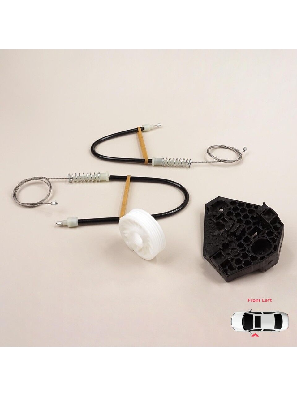 Ford Mondeo MK1 & MK2 Ön Sol Cam Kriko Tamir Seti (1992-2001) (OEM:93BBF23201B, 0130821680, 0130821792)