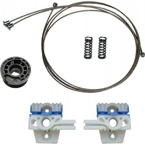 VW Golf MK 6 / Jetta Ön Sağ Cam Kriko Tel Halat Tamir Seti (2008-2013) (OEM: 5KD837462, 5KD837461 Uyumlu)