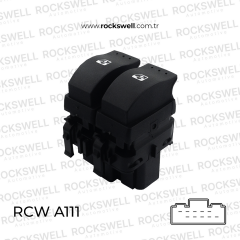 Renault Clio 2 (HB), Megane 2 ve Modus Uyumlu Ön Sol Çiftli Cam Açma Kapama Düğme Anahtarı (8200 060 045)