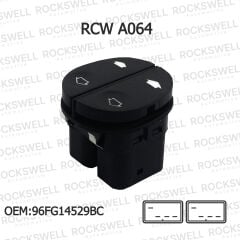 Ford Fiesta Fusion Connect KA Transit Sol Ön Çiftli Cam Açma Kapama Düğmesi Anahtarı (1995-2013) (OEM: 96FG14529BC)