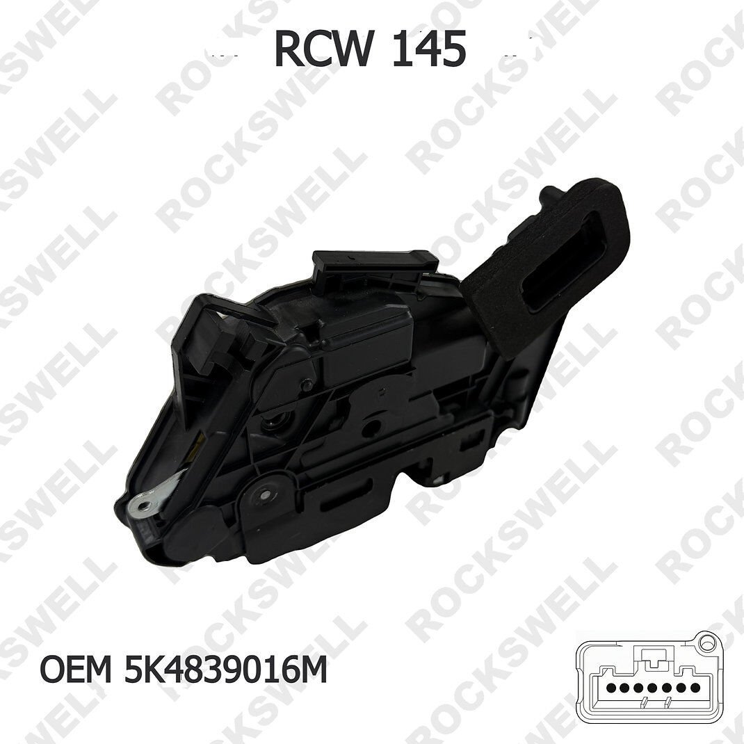 VW GOLF 6-7, JETTA (2009-2020) / POLO (2010-2018) / SEAT LEON (2013+) KAPI KİLİT MEKANİZMASI ARKA SAĞ (OEM: 5K4839016M)