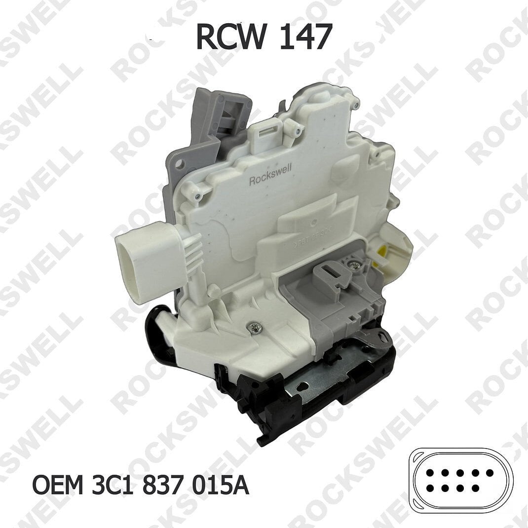 VW Passat B6 B7 Ön Sol Kapı Kilidi 05-17 OEM 3C1837015A