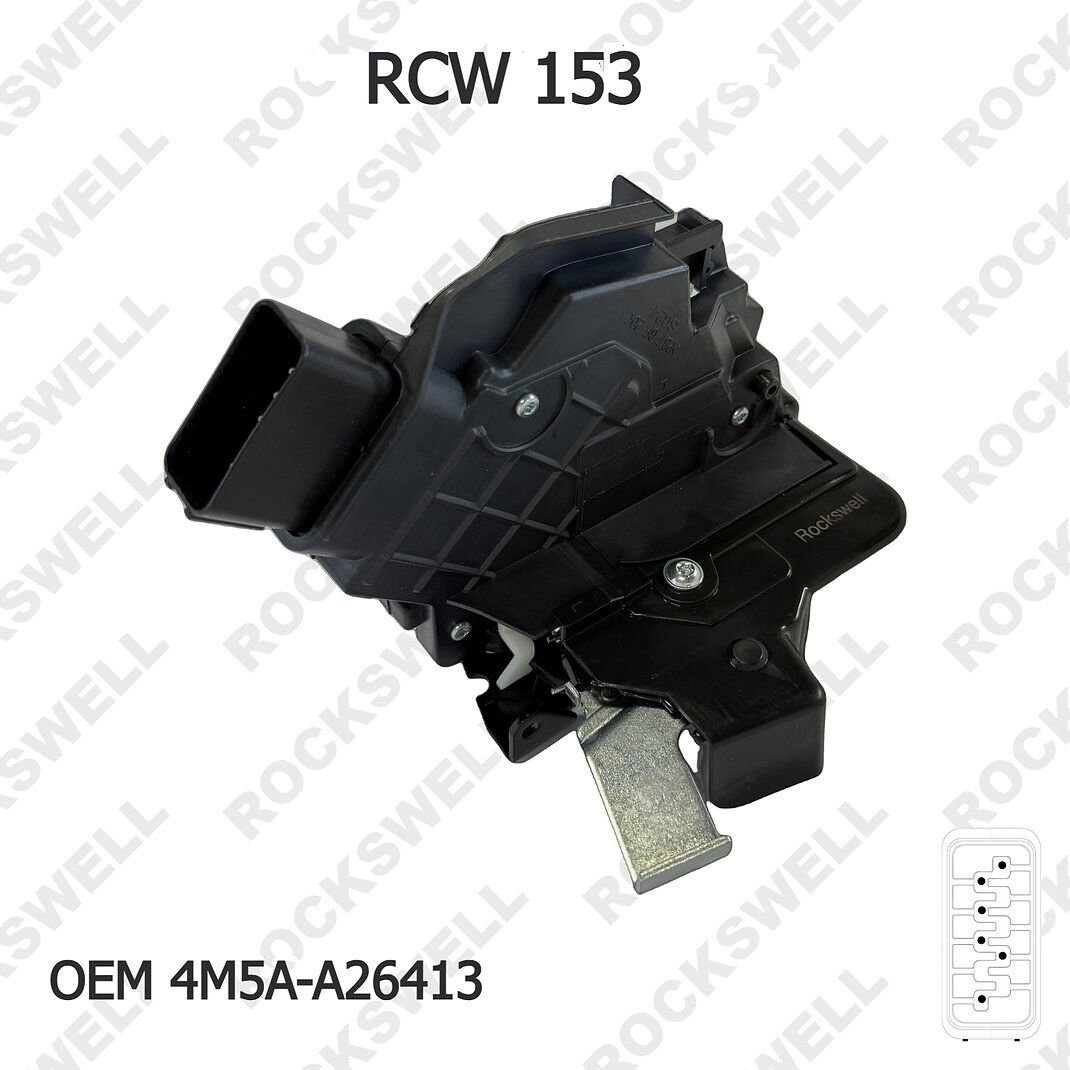 FORD FOCUS 2 (2005-2011) / C-MAX Merkezi Kapı Kilit Mekanizması ARKA SOL (6 PİN) (OEM: 4M5A-A26413)