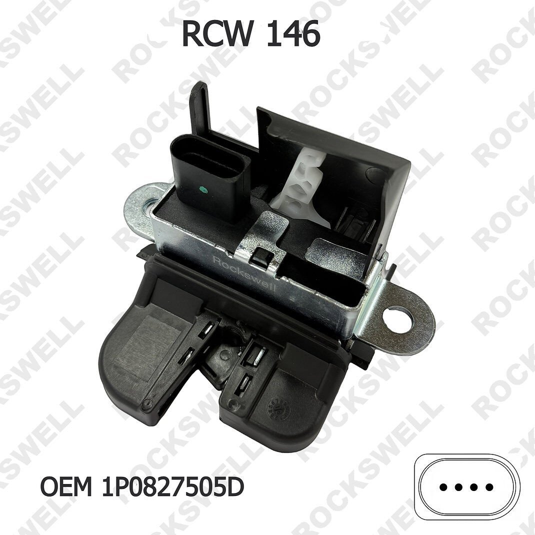 VW GOLF 6-7 (2008-2020) / TIGUAN (2007-2017) / SEAT LEON (2005-2020) ARKA BAGAJ KİLİDİ (OEM: 1P0827505D)