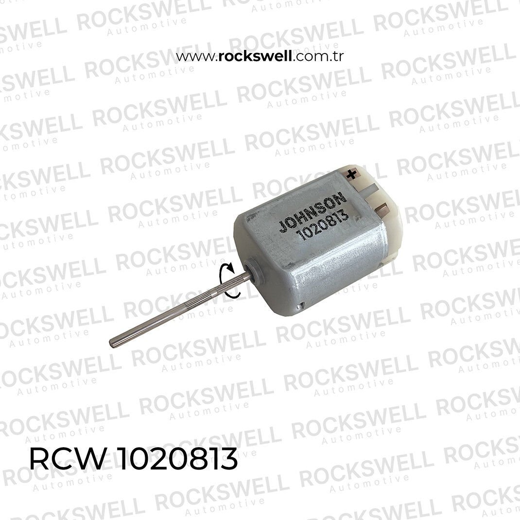 JOHNSON 12V DC Kilit / Cam Krikosu Yedek Motoru (CW / Arkadan Kömürlü) OEM: RCW Eşdeğeri