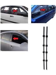 Fiat Tempra & Tipo Ön Cam Lastik İçi Denge Çıtası - Kalıp Üretimi (2 Adet Set) (1990 - 1999) (OEM:7765106, 7765107, 46408943, 46408944 )