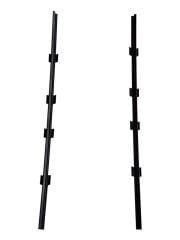 Fiat Tempra & Tipo Ön Cam Lastik İçi Denge Çıtası - Kalıp Üretimi (2 Adet Set) (1990 - 1999) (OEM:7765106, 7765107, 46408943, 46408944 )