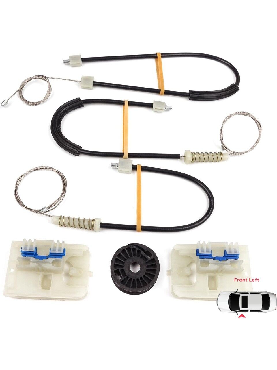 VOLKSWAGEN PASSAT B8 - CAM KRİKO TEL / HALAT SETİ ÖN SOL (2014-2023) (OEM: 3G0837461 VB. UYUMLU)