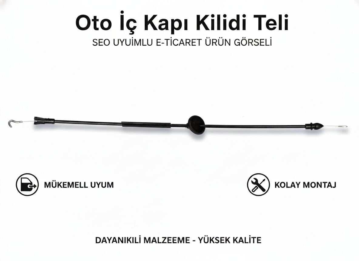 VW Jetta Golf 5 Ön Kapı Açma Teli 03-11 İç OEM 5M0837085B