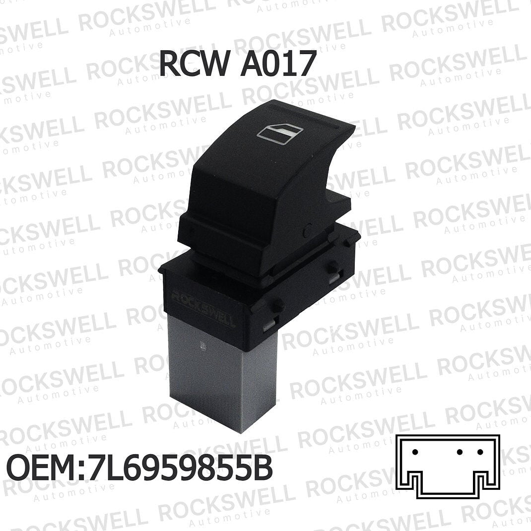 Volkswagen Seat Cam Açma Kapatma Düğmesi Yolcu Tarafı Tekli (7L6959855B)