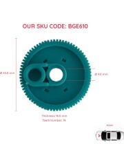 New Holland Traktör için Kabin Ön Silecek Motoru Tamir Dişlisi 50032309 Diş Sayısı: 74; Çap: 45 mm (OEM:50032309)
