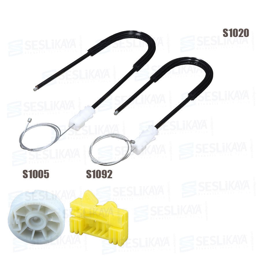 Clio 2 Coupe Cam Kriko Teli Sağ Set 98-05 7700842240