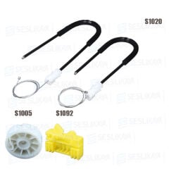 Clio 2 Coupe Cam Kriko Teli Sağ Set 98-05 7700842240