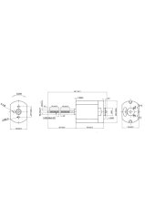 Araba Kapı Kilit Motoru 12v Devir:11500 Rpm Uzunluk: 65mm - 31mm Mil DC8212