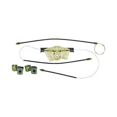 VW Golf 4 MK4 ve Bora Ön Sol Cam Krikosu Tamir Seti - Metal Ayaklı Kapaklı Tip (1997-2005)