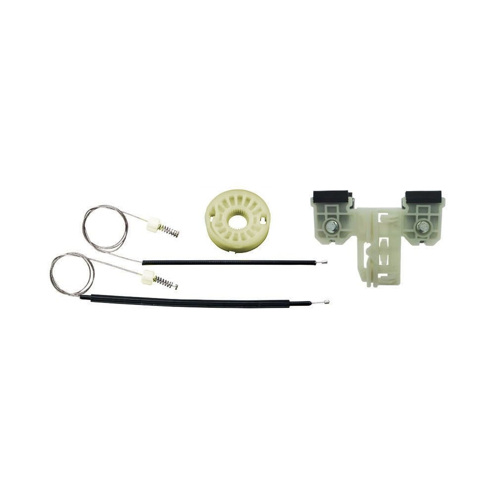 Skoda Fabia (2008-2012) Uyumlu Yan Sanayi Ön Sol Cam Kriko Tel Seti (OEM:5J1837401A-B-C-5J4837461)