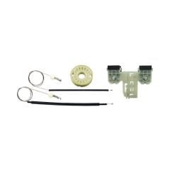 Skoda Fabia (2008-2012) Uyumlu Yan Sanayi Ön Sol Cam Kriko Tel Seti (OEM:5J1837401A-B-C-5J4837461)