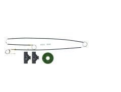 Seat Ibiza Coupe 2 KAPI (1999-2002) Uyumlu Yan Sanayi Ön Sol ve Sağ Cam Kriko Tel Seti (OEM:6K4837401)