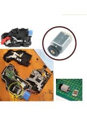 VW Golf, Seat ve Skoda İçin Kapı Kilit Motor Dişlisi (12V) (2003-2009) (OEM:3D1837015, 3D1837016)