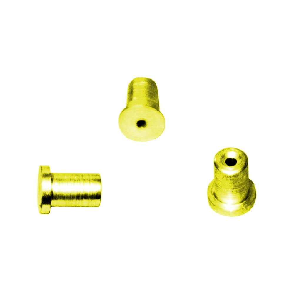 PİM ( TEL UCU ) 8.0 * 9.8 (1,6) ŞAPKALI SARI Cam Kriko Teli Ucu Pimi / Nipel - Sarı Metal